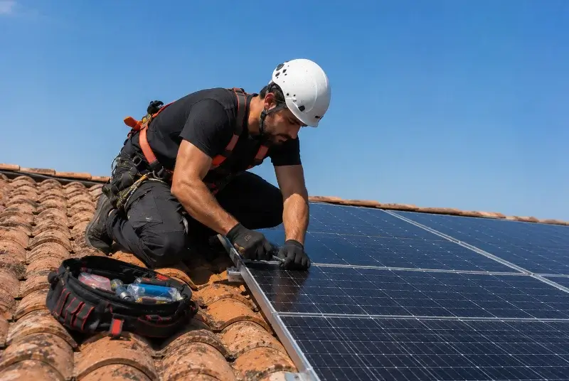 Maintenance et monitoring de panneaux solaires à Maraussan
