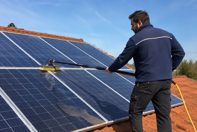 Nettoyage et entretien de panneaux solaires à Maraussan